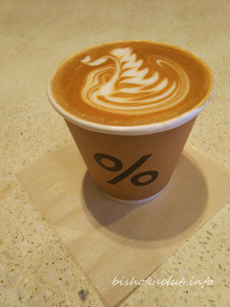 cafe latte at %arabica Kyoto