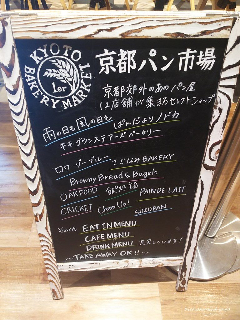 京都プルミエベーカリーマーケットのパン屋ラインナップ