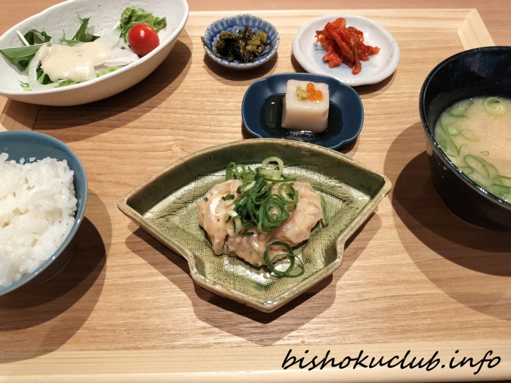 酒粕 なめろうランチ