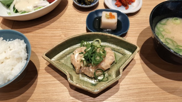 酒粕 なめろうランチ